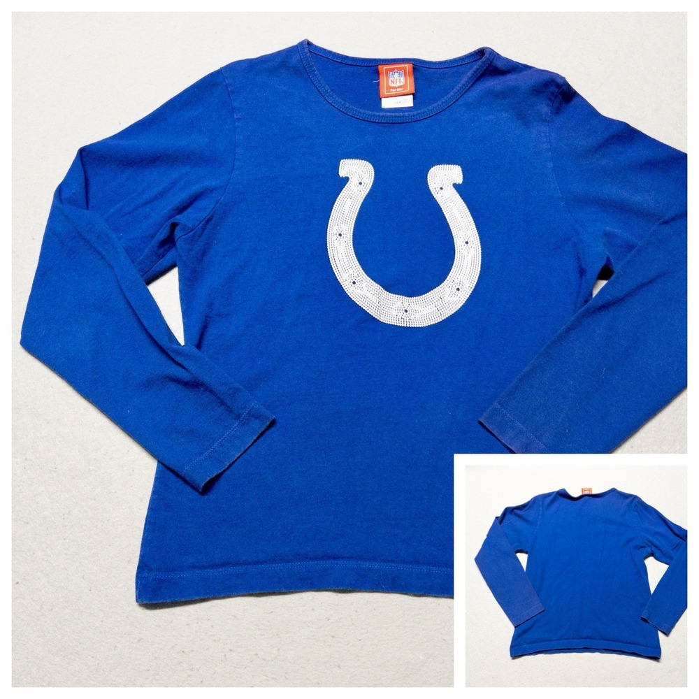 Vintage NFL For‎ Her Indianapolis Colts Embellished Long Sleeve Womens Medium